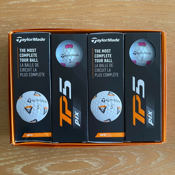 RARE Masters Azalea Taylormade TP5 Pix Golf Balls! - Picture 2 of 4
